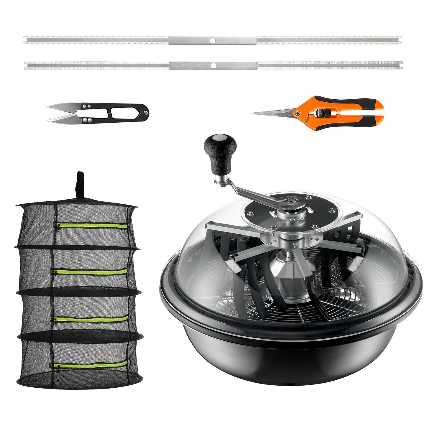 Leaf Bowl Trimmer 16'' Manual Bud Trimmer with Stainless-Steel Blades