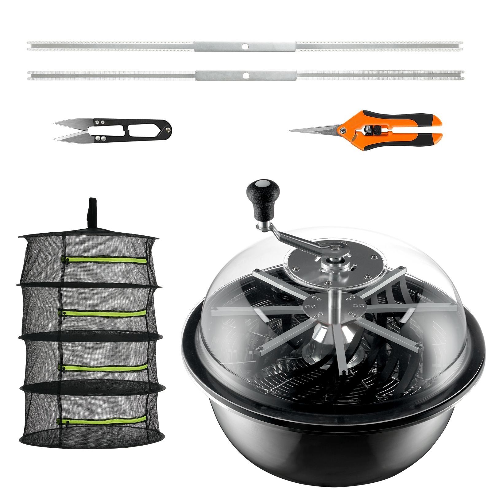 Leaf Bowl Trimmer 19'' Manual Bud Trimmer with Stainless-Steel Blades