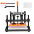 Leather Cutting Machine, 10.2 x 5.9 in Embossing Plate Manual Die Cutter, 0.47 in Pressure Stroke Leather Embossing Machine, Dual Guide Shafts Die Cut Machine for Various of Materials