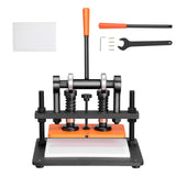 Leather Cutting Machine, 10.2 x 4.7 in Embossing Plate Manual Die Cutter, 0.47 in Pressure Stroke Leather Embossing Machine, Dual Guide Shafts Die Cut Machine for Various of Materials