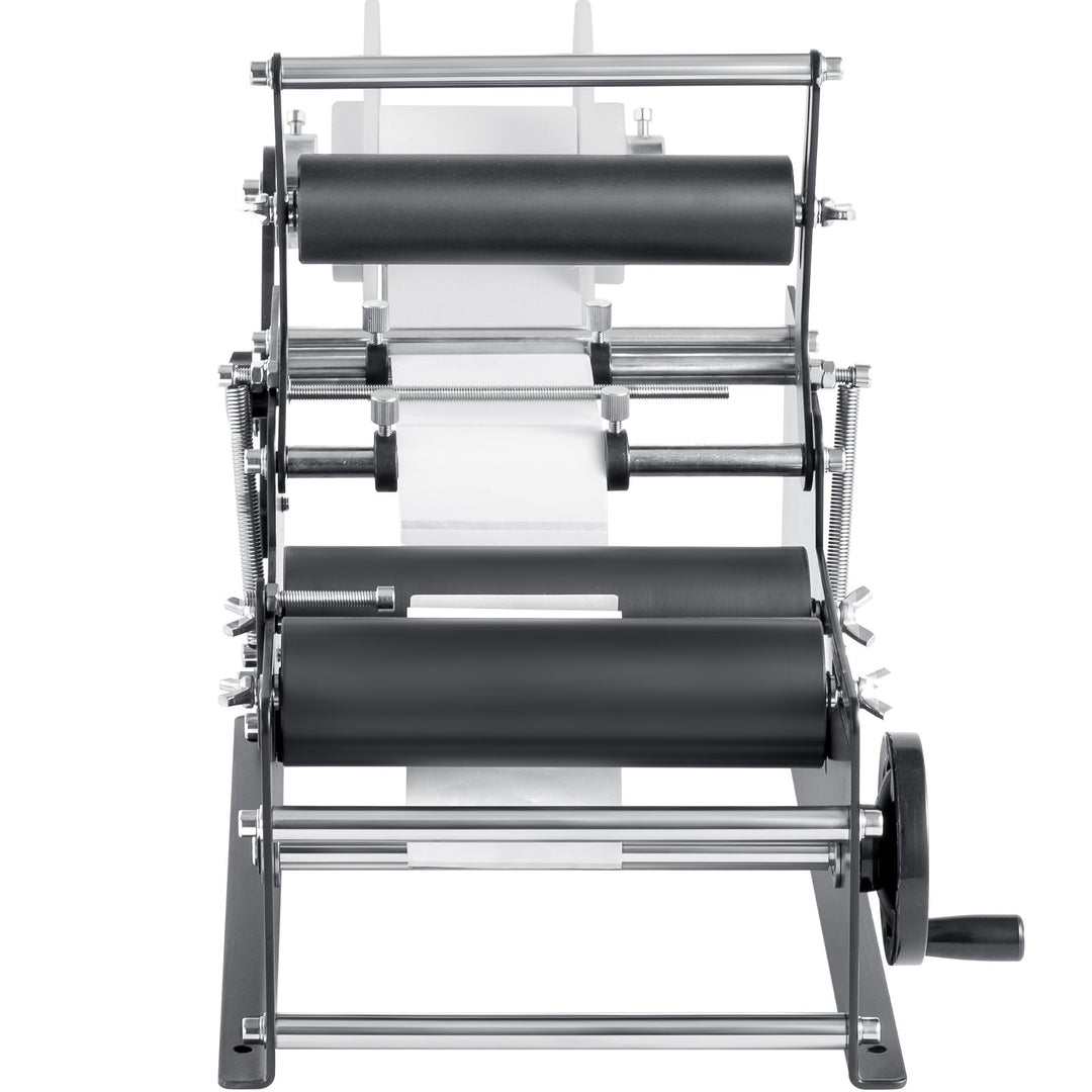 VEVOR Manual Round Labeling Machine, 15-20pcs/min, Bottle Label Applicator for Round Bottles, Adjustable Manual Round Bottle Labeler Suitable for Round Bottle Diameter 20-120 mm (with Pressing Bar)