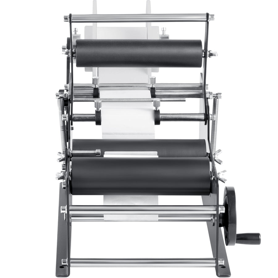 VEVOR Manual Round Labeling Machine, 15-20pcs/min, Bottle Label Applicator for Round Bottles, Adjustable Manual Round Bottle Labeler Suitable for Round Bottle Diameter 20-120 mm (with Pressing Bar)