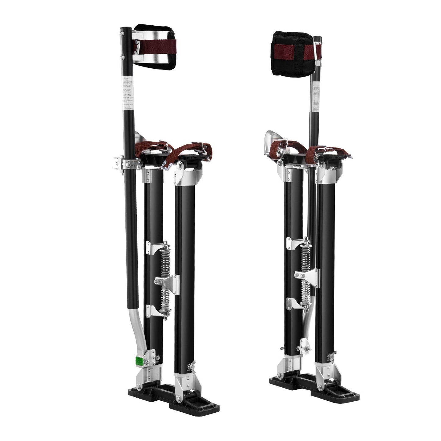 Drywall Stilts, 61-101.6 cm Adjustable Aluminum Tool Stilts with Protective Knee Pads, Durable and Non-slip Work Stilts for Sheetrock Painting, Walking, Taping, Black
