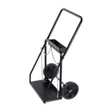 Dual Welding Cylinder Cart, Oxygen Acetylene Tank Cart with 440LBS Static Weight Capacity, 10-Inch Solid Wheels and Tank Storage Safety Chains, Suitable for Double 12.5-Inch Dia. Gas Cylinders