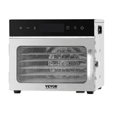Food Dehydrator Machine, 6 Stainless Steel Trays, 400W Electric Food Dryer with Adjustable Temperature & 24-Hour Timer, Freeze Dryer for Jerky, Meat, Fruit, Vegetables, Herbs, Dog Treats