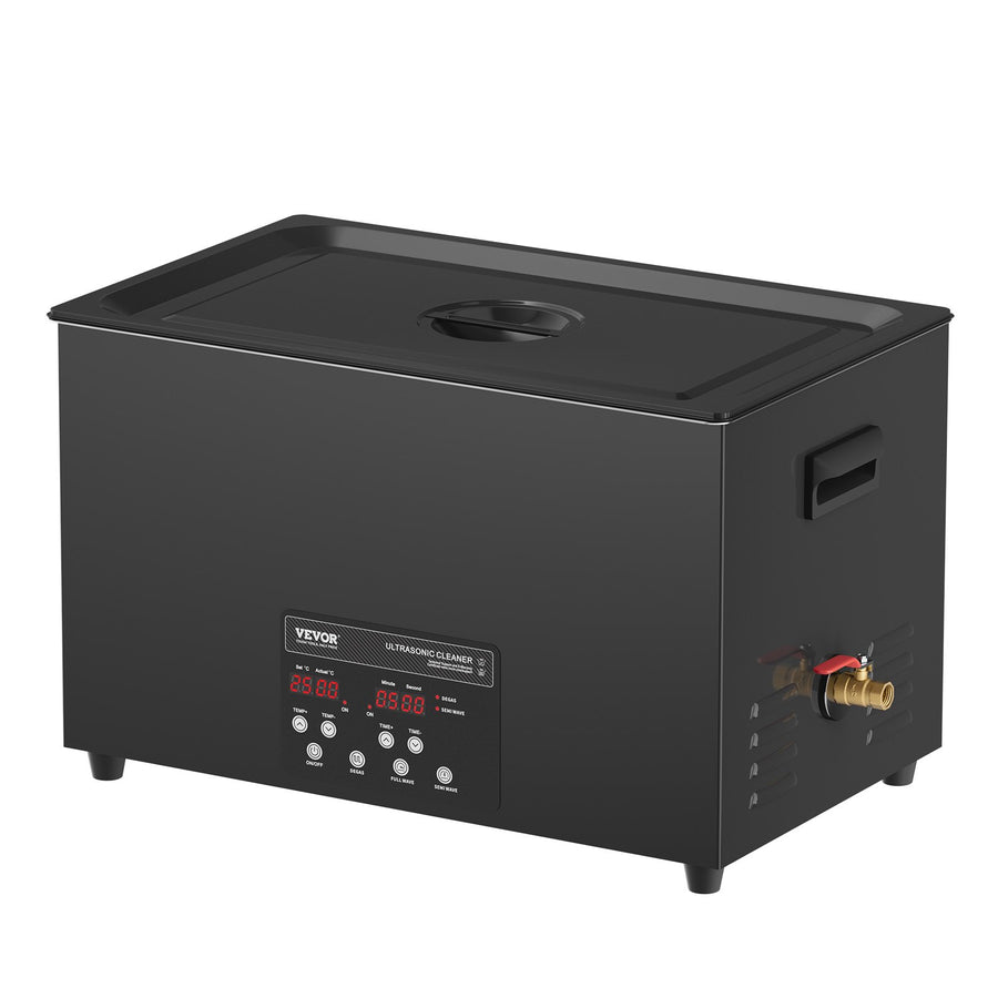 VEVOR Ultrasonic Cleaner 30L Cleaning Machine with Timer Heater & Basket 600W