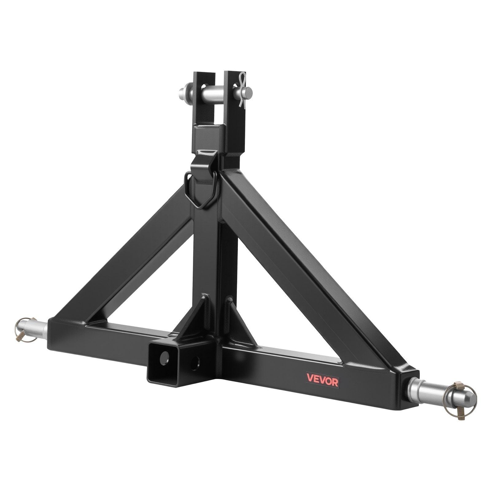 3 Point Hitch Receiver with 2 in Receiver, 3pt Quick Hitch Attachment, 3,000 lbs Capacity, Heavy Duty Tractor Tow Drawbar Adapter, Compatible with Kubota, Mahindra, John Deere, Massey Ferguson