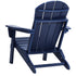 Adirondack Chair Plastic, Set of 2 All-Weather Portable Folding Fire Pit Chair, Outdoor Adirondack Patio Chair with Cup Holder, with Relaxing Arm Rest Ergonomic, for Garden, Backyard Navy Blue