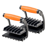 Plywood Carrier, 90.7 kg Single Clamp Capacity, 2 Pack Adjustable Drywall Carrying Tool for 0-25.4 mm Thickness Boards, Plywood Carrier with Non-Slip Grips for Plastic Boards, Plywood, Drywall