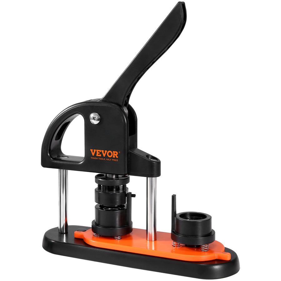 VEVOR Button Maker Machine, 0.98 inch/25mm Pin Maker, Installation-Free Badge Punch Press Kit, Children DIY Gifts Button Making Supplies with 500pcs Button Parts, Circle Cutter, Magic Book