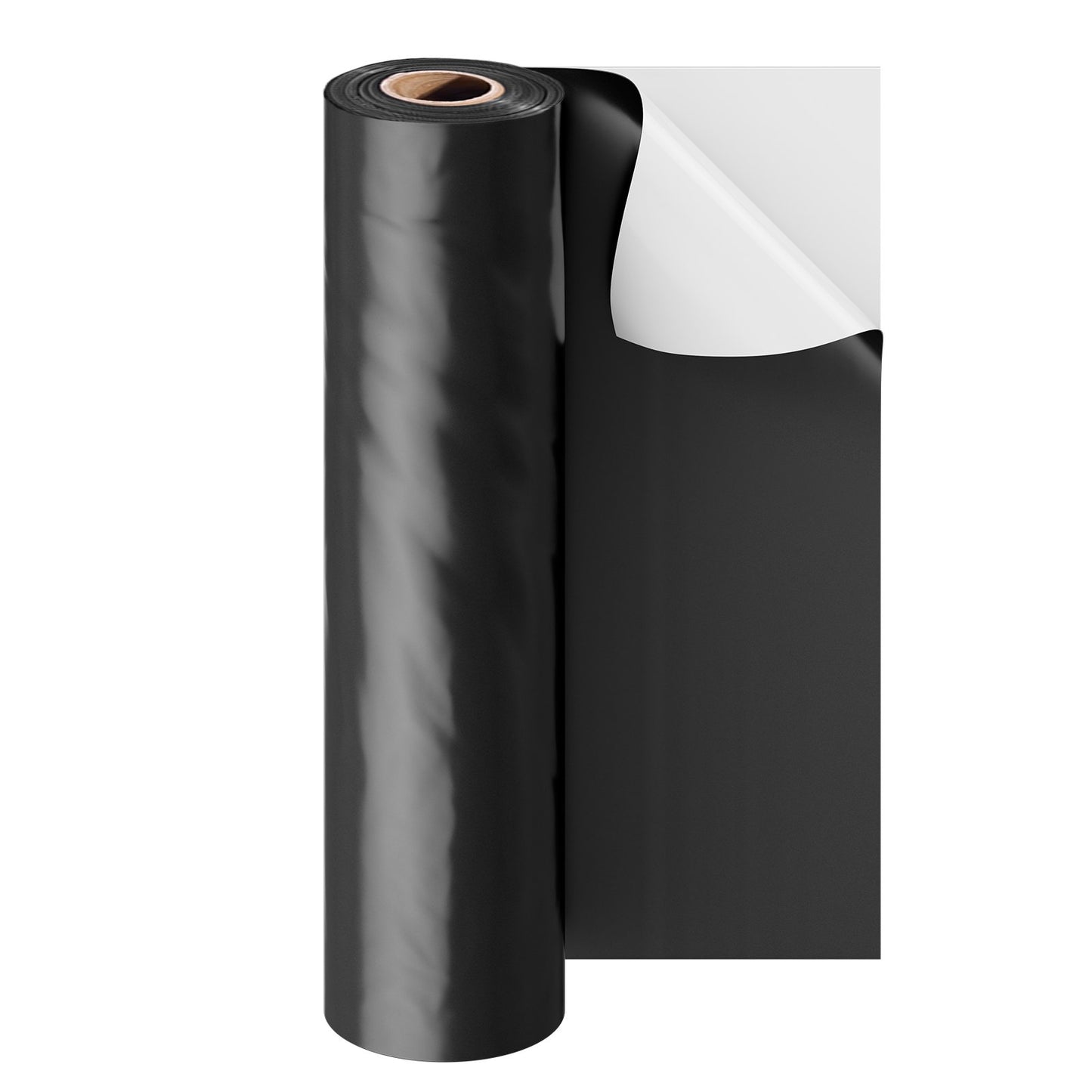 VEVOR 6Mil Plastic Sheeting Roll 10 x 100 FT Heavy Duty Film Black & White