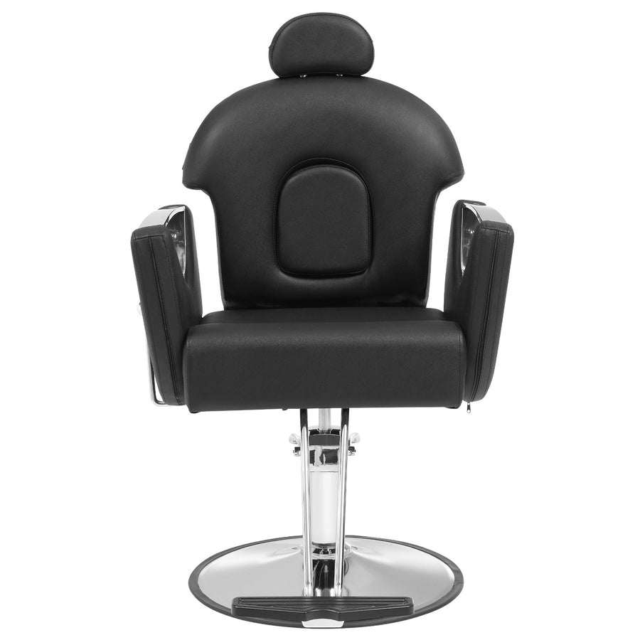 VEVOR Salon Chair, Hydraulic Recliner Barber Chair for Hair Stylist, 360 Degrees Swivel 90°-130° Reclining Salon Chair for Beauty Spa Shampoo, Max Load Weight 330 lbs, Black