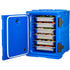 Insulated Food Pan Carrier, 90L Hot Box for Catering, Food Box Carrier with Double Buckles, Front Loading Food Warmer with Handles, Stackable End Loader for Restaurant, Canteen