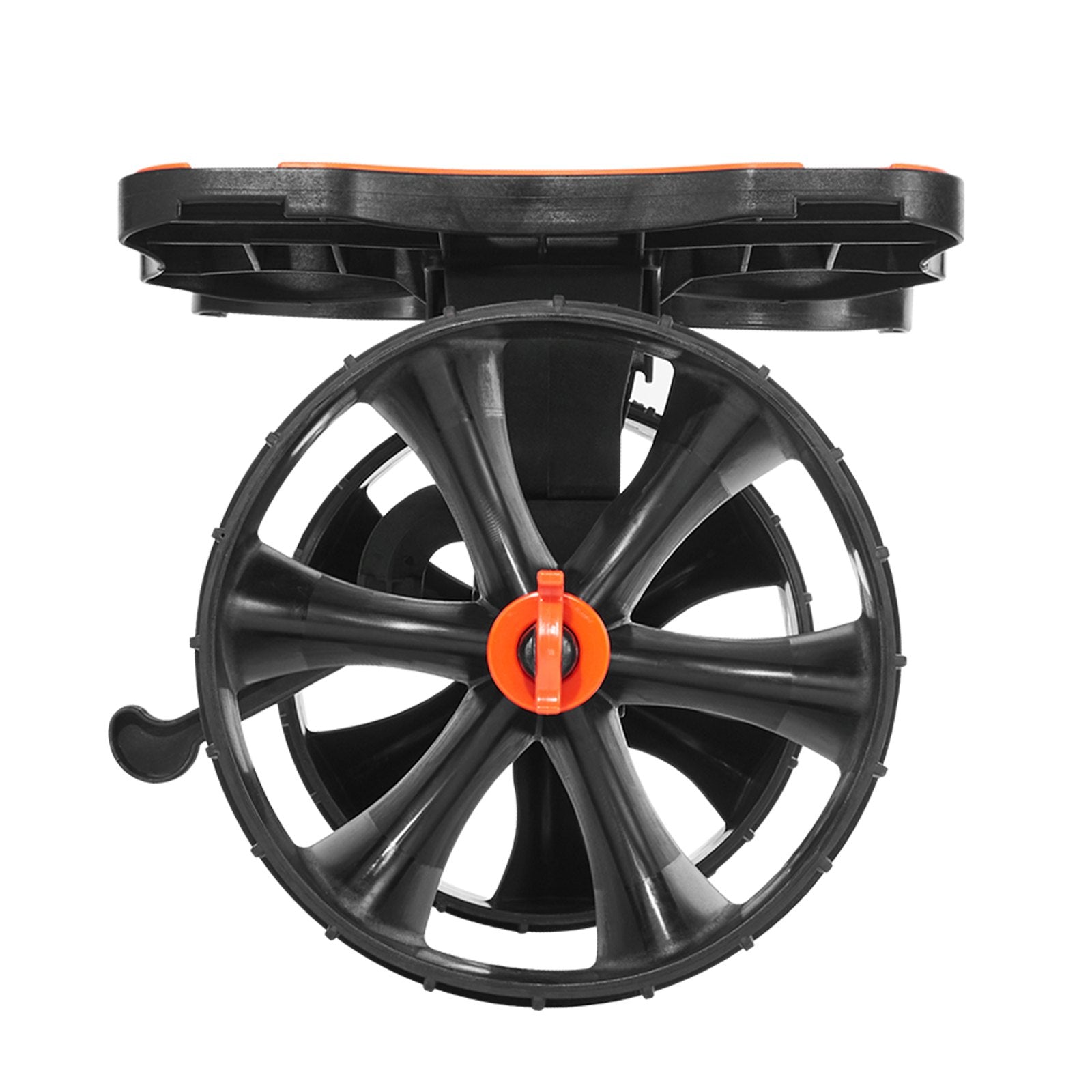 Kayak Cart, 136.1 kg Load Capacity, Foldable Kayak Trolley with 25.4 cm Solid Rubber Tires & 1 Ratchet Strap, Paddle Board Trolley for Carrying Kayaks, Canoes, Paddleboards, Float Mats,Jon Boats