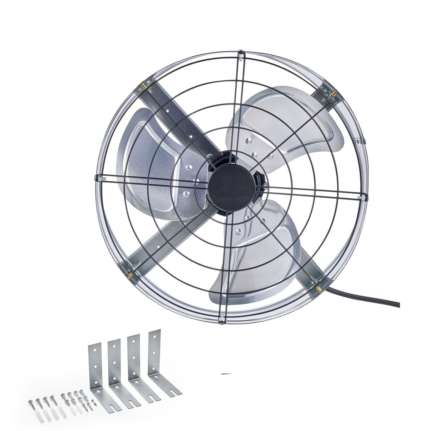 380 mm Gable Mount Fan 1300 CFM Attic Vent Fan with Adjustable Thermostat