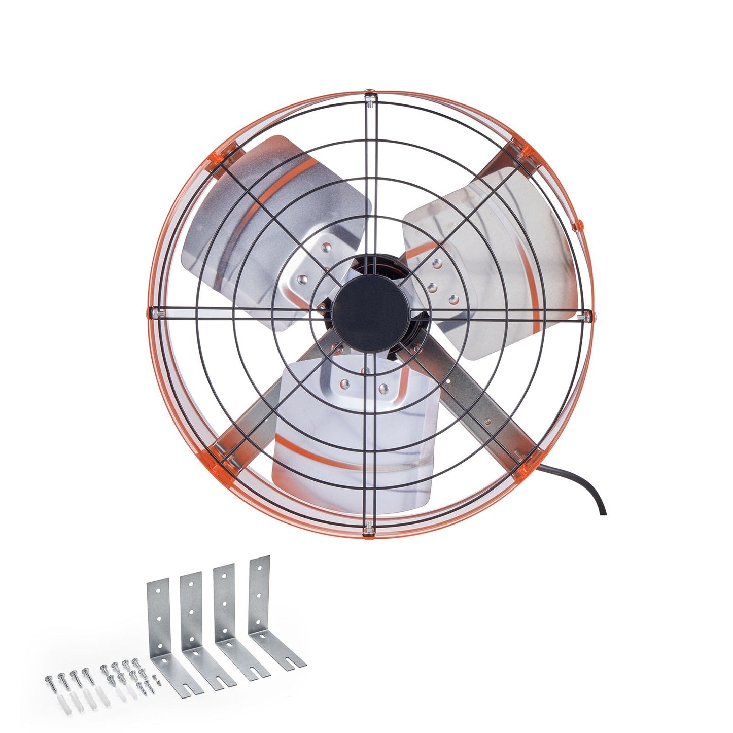 380 mm Gable Mount Fan 1650 CFM Attic Vent Fan with Adjustable Thermostat