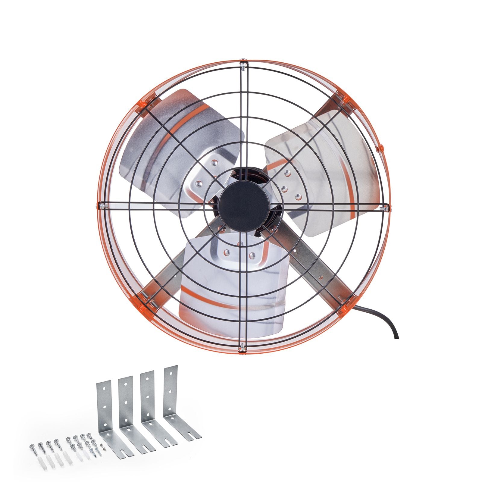 380 mm Gable Mount Fan 1650 CFM Attic Vent Fan with Adjustable Thermostat