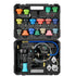 Coolant Pressure Tester Kit, 47Pcs Radiator Vacuum Refill Kit with 3 Metal Adapters, Universal Fit, Automotive Cooling System Pressure Tester Tool, with Pressures Pump & Plastic Filler