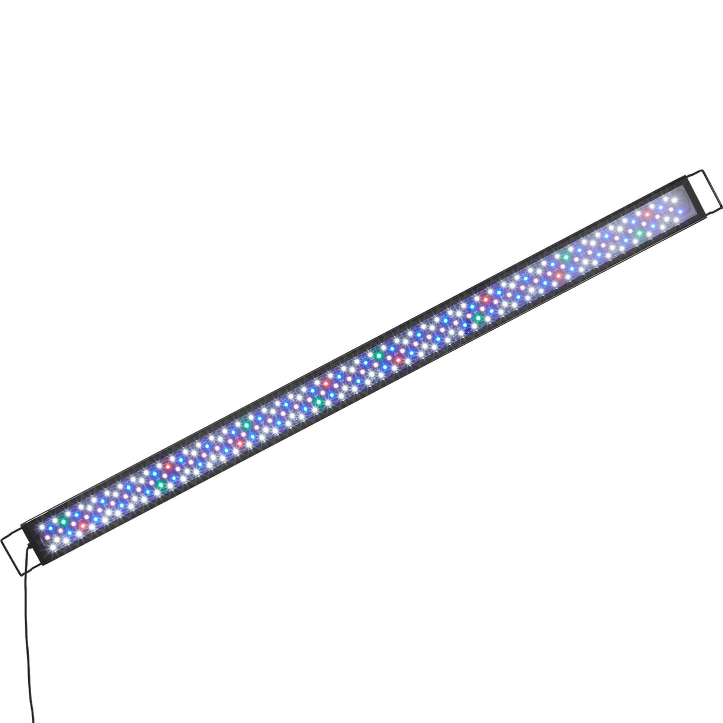 Aquarium Light, 48W Full Spectrum Fish Tank Light with 24/7 Natural Mode, Adjustable Timer & 5-Level Brightness, with Aluminum Alloy Shell Extendable Brackets for 48"-54" Freshwater Planted Tank