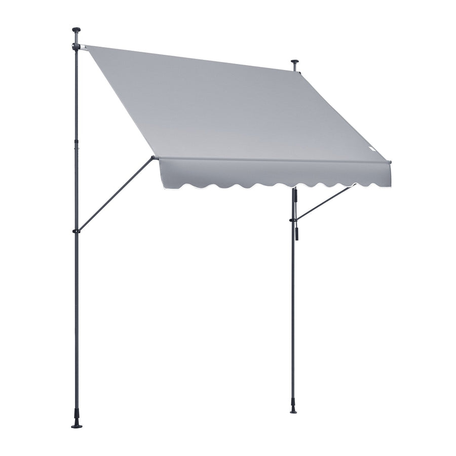 VEVOR 98x47" Patio Awning Retractable Awning Sunshade Shelter with Crank Handle