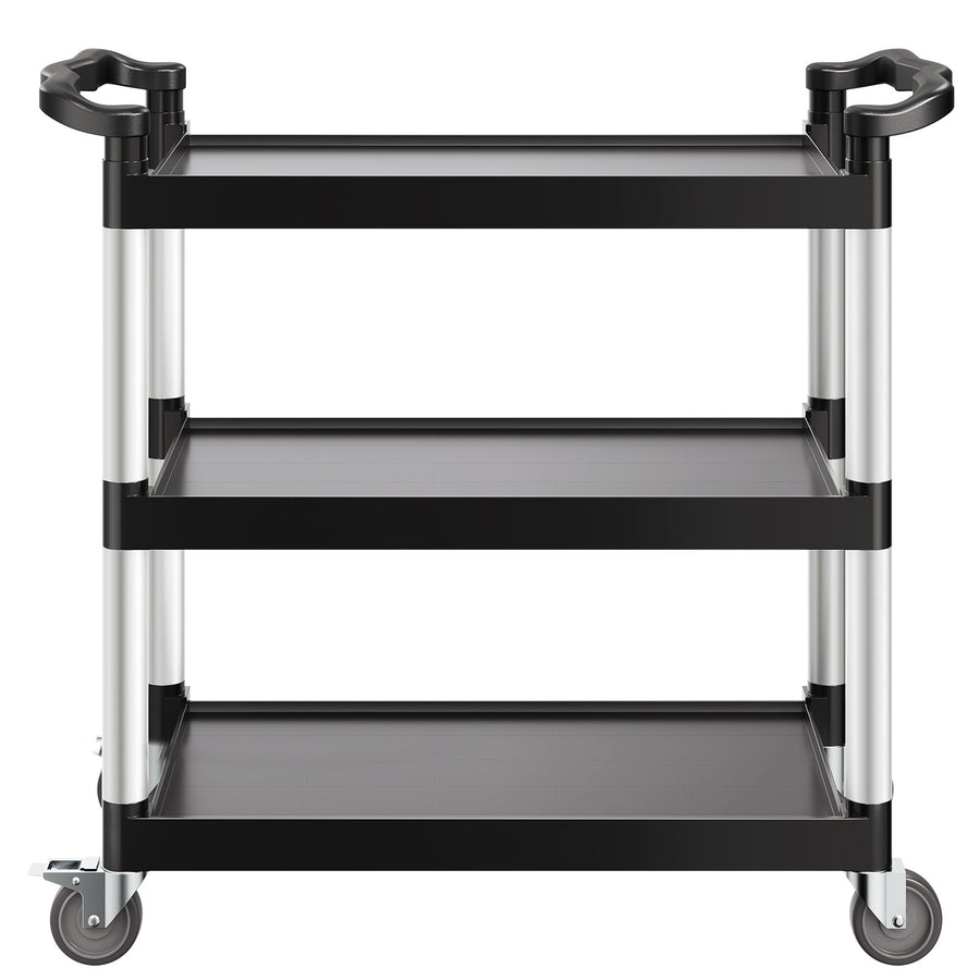 VEVOR Heavy Duty Utility Cart 500 lbs Capacity 3-tier Service Cart with Wheels