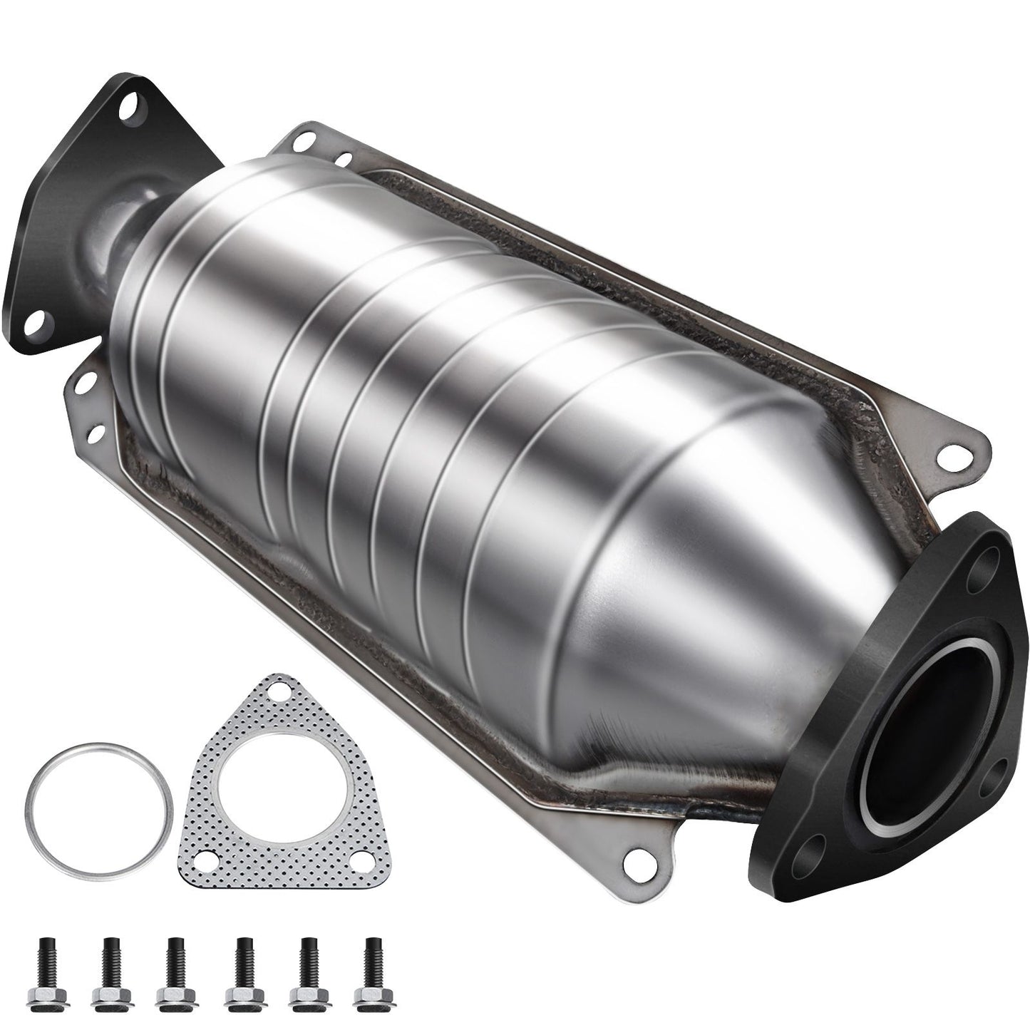 Catalytic Converter Compatible with 1998-2002 Honda Accord 2.3L, Direct-Fit High Flow Series Cat Converter, Stainless Steel Exhaust Converter Pipe with Flange Design & Gasket (OBD III Compliant)