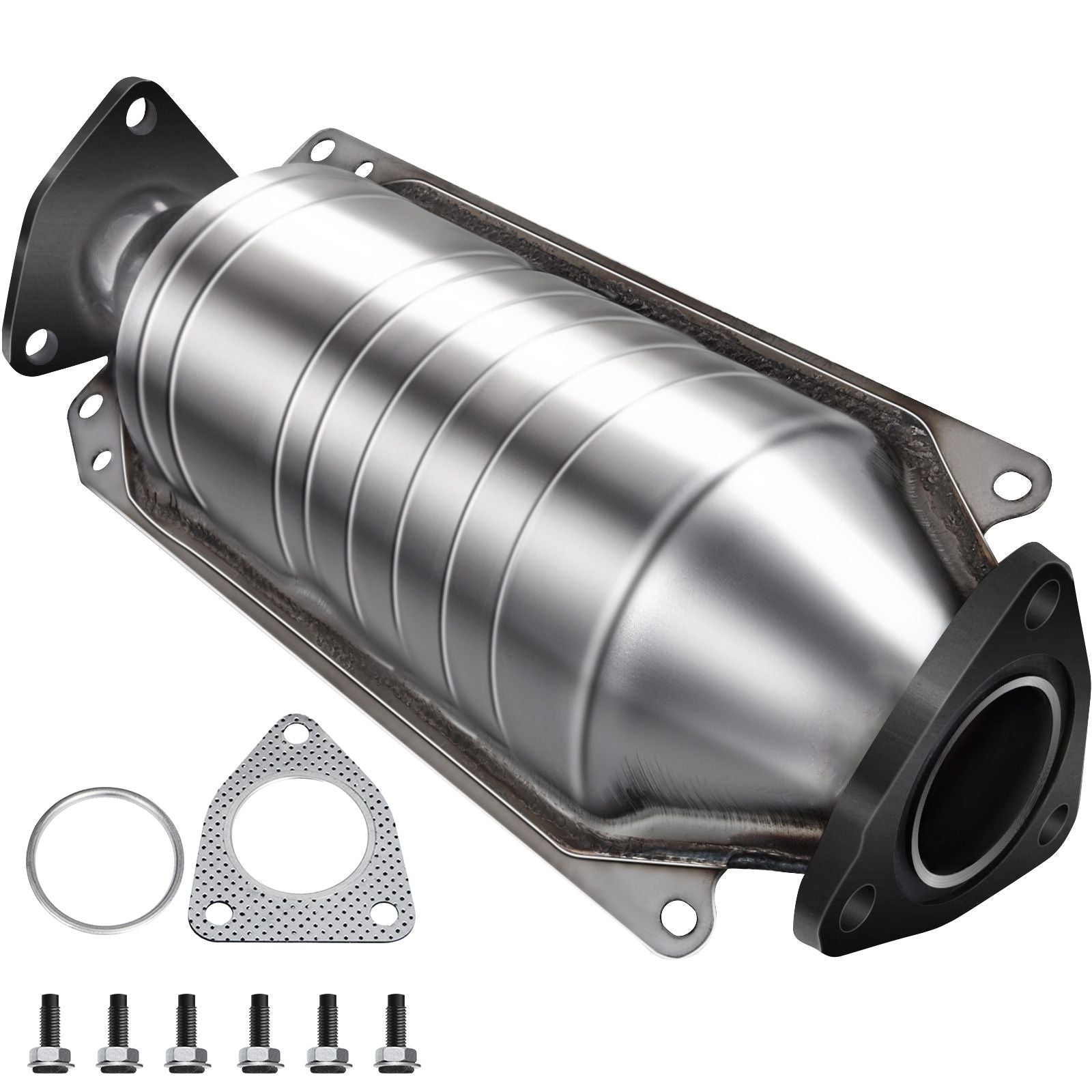 Catalytic Converter Compatible with 1998-2002 Honda Accord 2.3L, Direct-Fit High Flow Series Cat Converter, Stainless Steel Exhaust Converter Pipe with Flange Design & Gasket (OBD III Compliant)