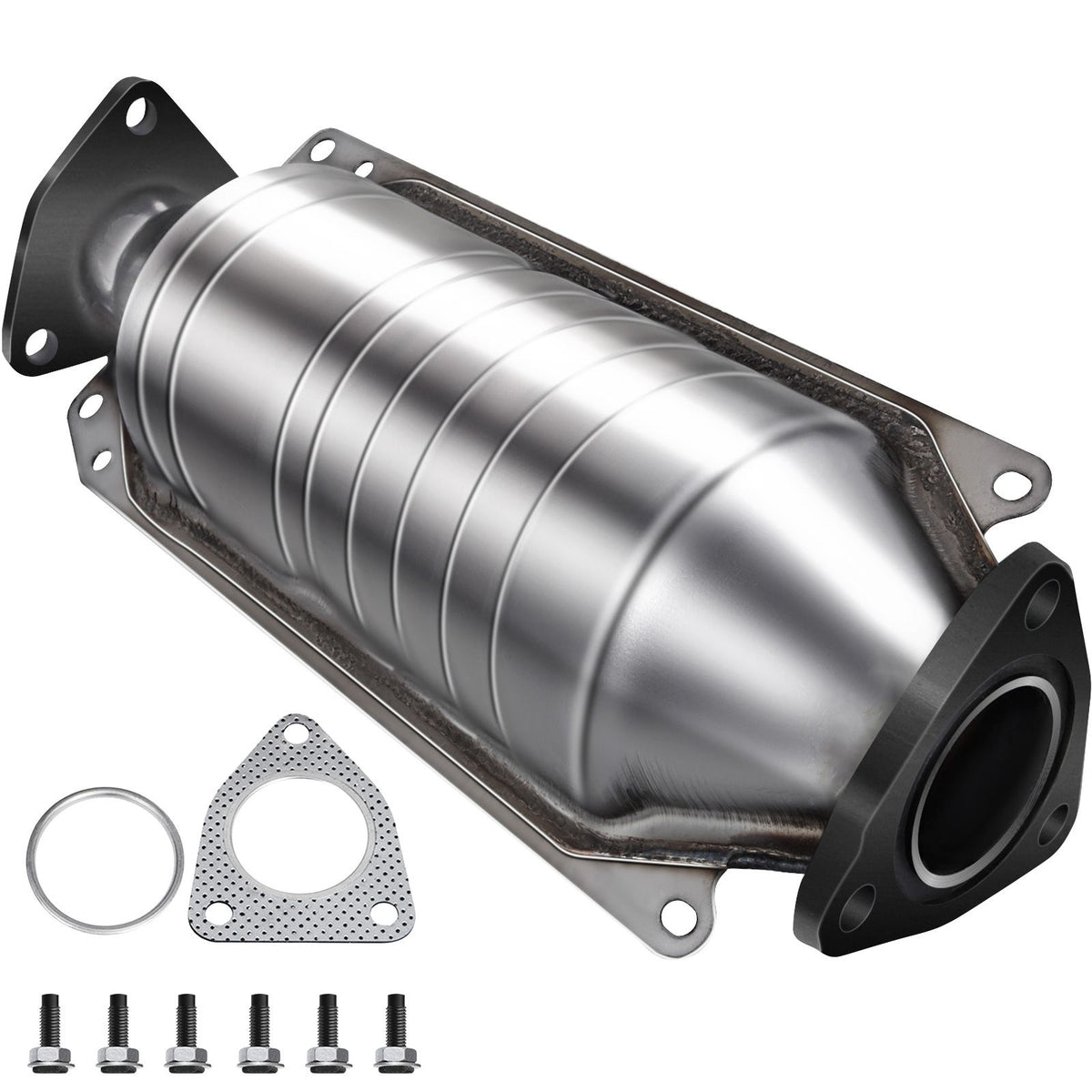 Catalytic Converter Compatible with 1998-2002 Honda Accord 2.3L, Direct-Fit High Flow Series Cat Converter, Stainless Steel Exhaust Converter Pipe with Flange Design & Gasket (OBD III Compliant)