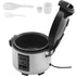 Commercial Rice Cooker, 70-Cup Rice Cooker, 15 Liter Large Rice Cooker and Warmer with Nonstick Inner Pot, Fast Cooking and 12-Hour Keep Warm, with Rice Cup and Paddle, for Restaurant