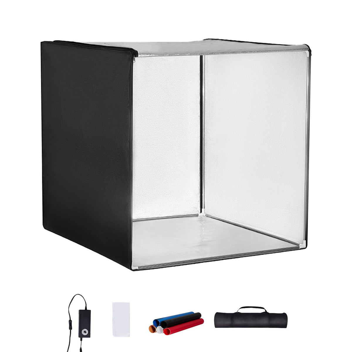 Photo Studio Light Box 5600K with 210 LED Lights Power Adapter,100 x 100 x 100 cm