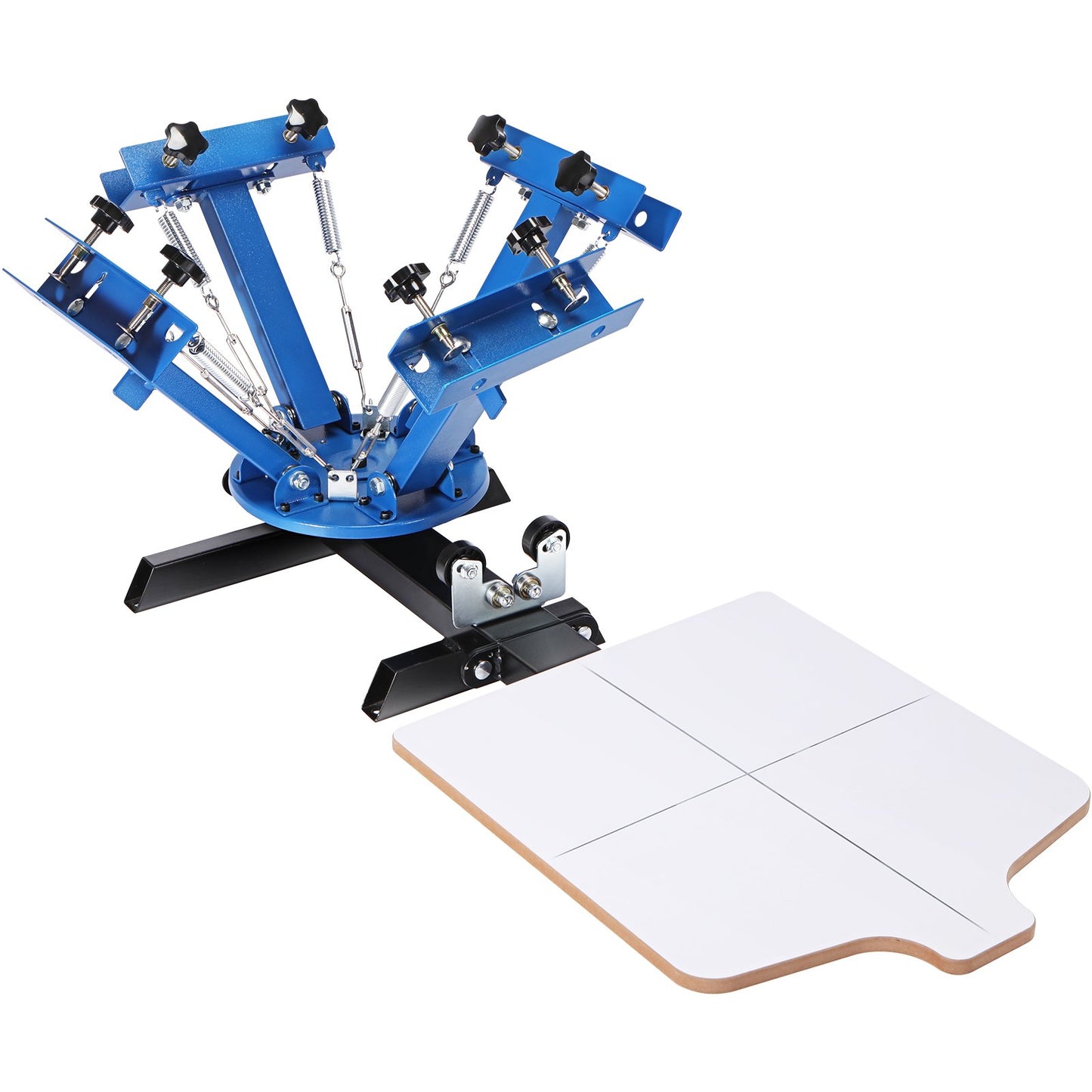 4 Color 1 Station Silk Screening Screenprint Press Screen Printing Machine