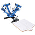 4 Color 1 Station Silk Screening Screenprint Press Screen Printing Machine