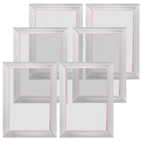 Screen Printing Kit, 6 Pieces Aluminum Silk Screen Printing Frames, 25.4 x 35.6 cm Silk Screen Printing Frame with 110 Count Mesh, High Tension Nylon Mesh and Sealing Tape for T-shirts DIY