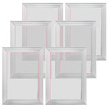 Screen Printing Kit, 6 Pieces Aluminum Silk Screen Printing Frames, 25.4 x 35.6 cm Silk Screen Printing Frame with 156 Count Mesh, High Tension Nylon Mesh and Sealing Tape for T-shirts DIY