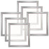 Screen Printing Kit, 6 Pieces Aluminum Silk Screen Printing Frames, 18x20inch Silk Screen Printing Frame with 160 Count Mesh, High Tension Nylon Mesh and Sealing Tape for T-shirts DIY Printing