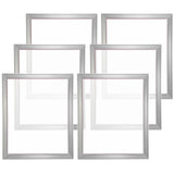 Screen Printing Kit, 6 Pieces Aluminum Silk Screen Printing Frames, 20x24inch Silk Screen Printing Frame with 160 Count Mesh, High Tension Nylon Mesh and Sealing Tape for T-shirts DIY Printing