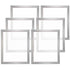 Screen Printing Kit, 6 Pieces Aluminum Silk Screen Printing Frames, 20x24inch Silk Screen Printing Frame with 160 Count Mesh, High Tension Nylon Mesh and Sealing Tape for T-shirts DIY Printing