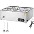 Commercial Electric Food Warmer Countertop Buffet 4*8Qt Pan Bain Marie