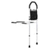 Bed Rail for Elderly, Bedside Assist Rails with Supporting Leg and PU Handrail, Adjustable Height Carbon Steel Pipe Bedside Cane, Bed Bars for Seniors & Patients, Fits King, Queen, Full, Twin