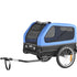 Dog Bike Trailer, Supports up to 40 kg, Pet Cart Bicycle Carrier for Small & Large Dogs, Easy Folding Frame with Quick Release Wheel, Universal Bicycle Coupler, Reflector, Flag, Internal Leash