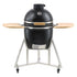 Portable Charcoal Grill, Propane Gas Grills with Cover and Cart, Heavy Duty Stainless Steel BBQ Grill, Mini Smoker for Outdoor Cooking, Barbecue Camping, Picnic, and Backyard, Black