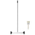 Magnetic Sweeper with Wheels, 15inch Mini Magnetic Sweeper, 8 lbs Capacity, Adjustable Handle, Lightweight Magnetic Pickup Sweeper to Pick Up Nails and Screws, Easy Cleanup of Workshop Garage