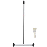 Magnetic Sweeper with Wheels, 17inch Mini Magnetic Sweeper, 10 lbs Capacity, Adjustable Handle, Lightweight Magnetic Pickup Sweeper to Pick Up Nails and Screws, Easy Cleanup of Workshop Garage