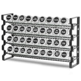 Spice Rack Organizer for Cabinet, Spice Organizer with 36 Empty Spice Jars, Lids, Spice Labels, and Funnel Complete Set, Seasoning Organizer for Countertop, Kitchen, Pantry, Cupboard, 18x11 in