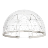 Garden Dome Tent, 2.9 x 1.75 m Outdoor Clear Bubble Tent for 2-4 Person, Weatherproof Geodesic Dome Greenhouse with Window, PVC Igloo Tents for Backyard Patios Camping Party Wedding