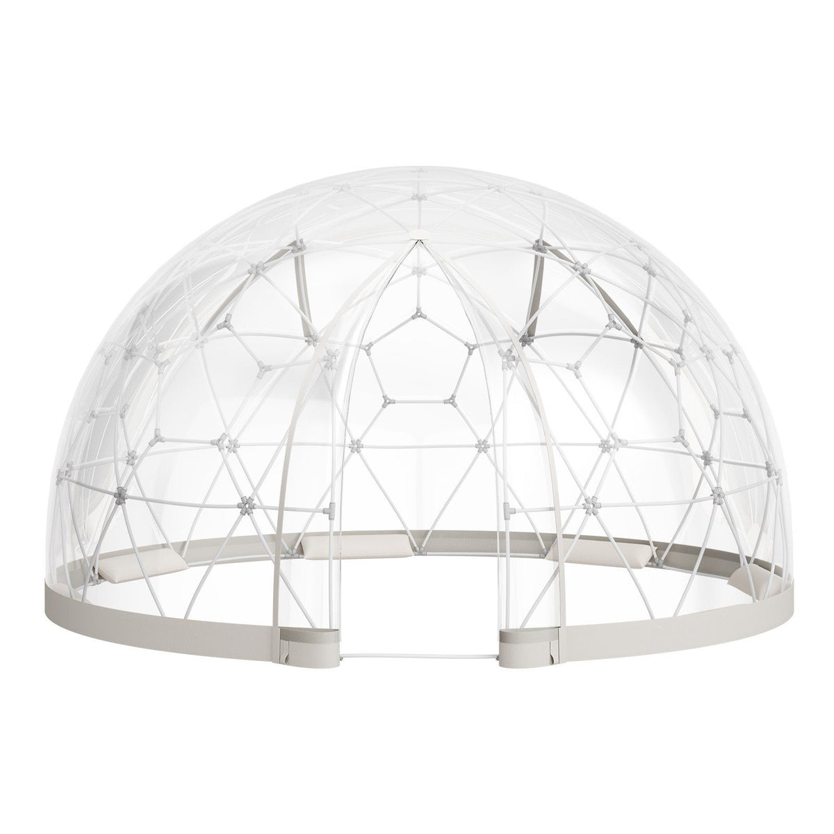 Garden Dome Tent, 2.9 x 1.75 m Outdoor Clear Bubble Tent for 2-4 Person, Weatherproof Geodesic Dome Greenhouse with Window, PVC Igloo Tents for Backyard Patios Camping Party Wedding