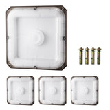 4 Pack LED Canopy Lights 80W 8800LM 5000K Daylight Outdoor Canopy Lighting