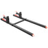 Pallet Forks, 907 kg Clamp on Pallet Forks, 149 cm Total Length Heavy-Duty Tractor Fork with Adjustable Stabilizer Bar for Tractor Attachments, Loader Bucket, and Skid Steer, Black