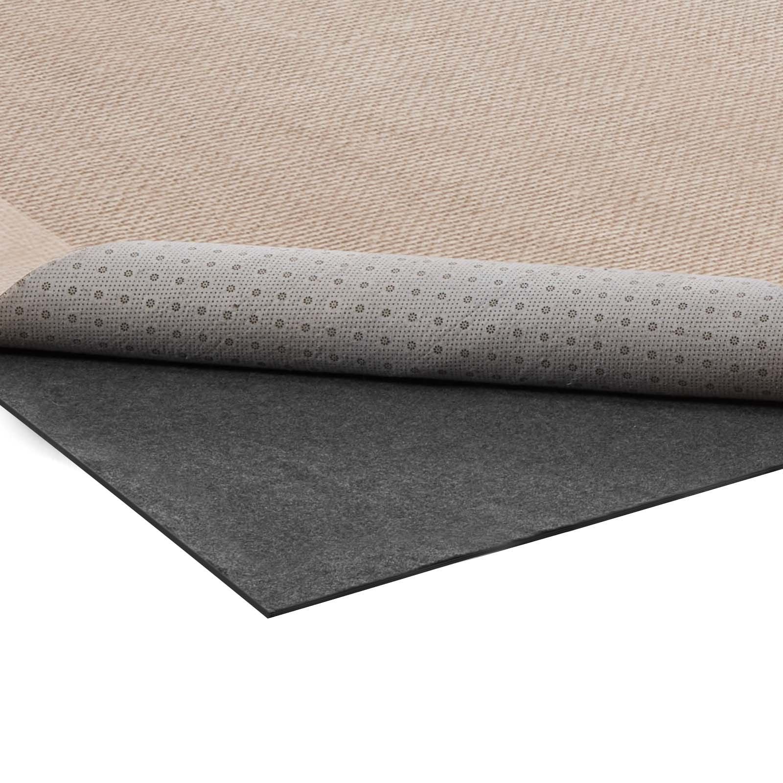 Rug Pad 2.44 x 3.05 m, Non-slip Carpet Area Pad, Rug Mat Padding with Dual Surface Felt Cushion & Rubber Gripper, Hardwood Floor Protection for All Floors, Finishes, Keeps Carpets in Place