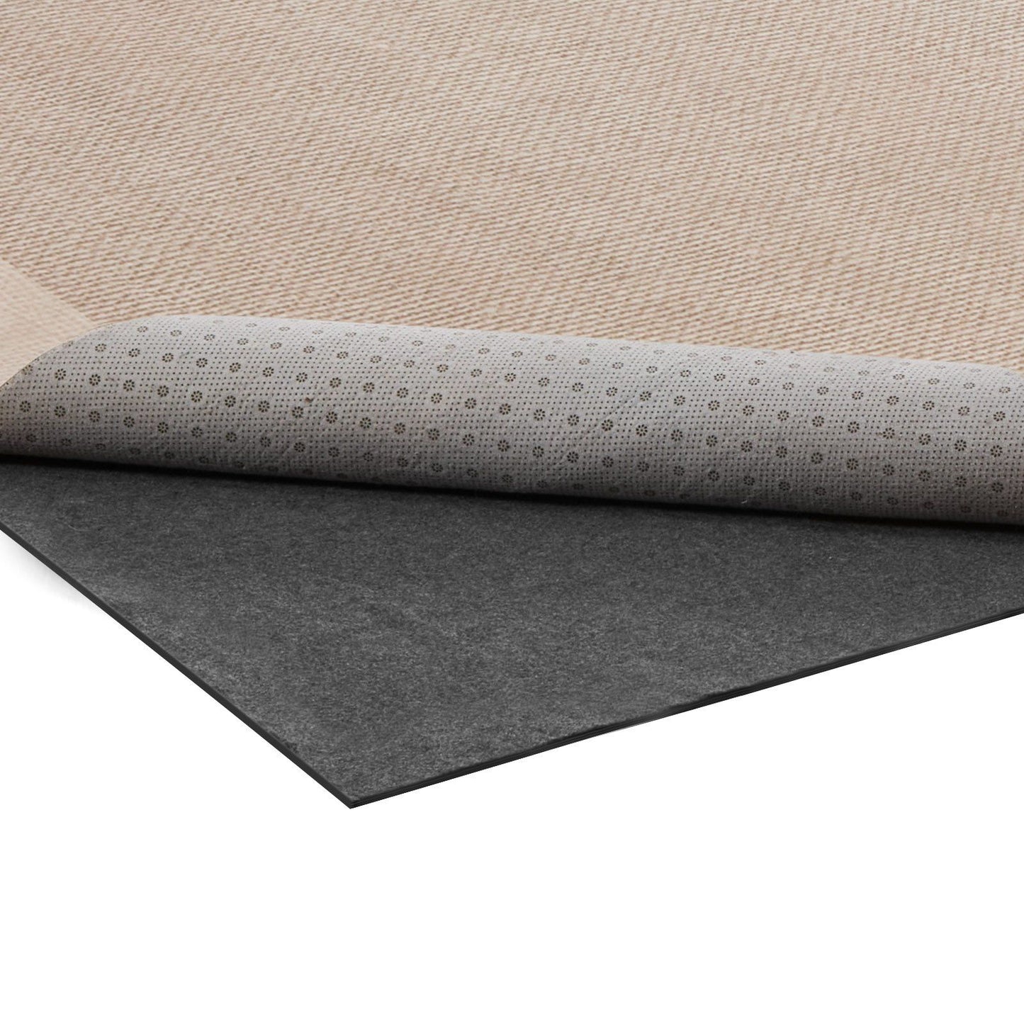 Rug Pad 2.74 x 3.66 m, Non-slip Carpet Area Pad, Rug Mat Padding with Dual Surface Felt Cushion & Rubber Gripper, Hardwood Floor Protection for All Floors, Finishes, Keeps Carpets in Place